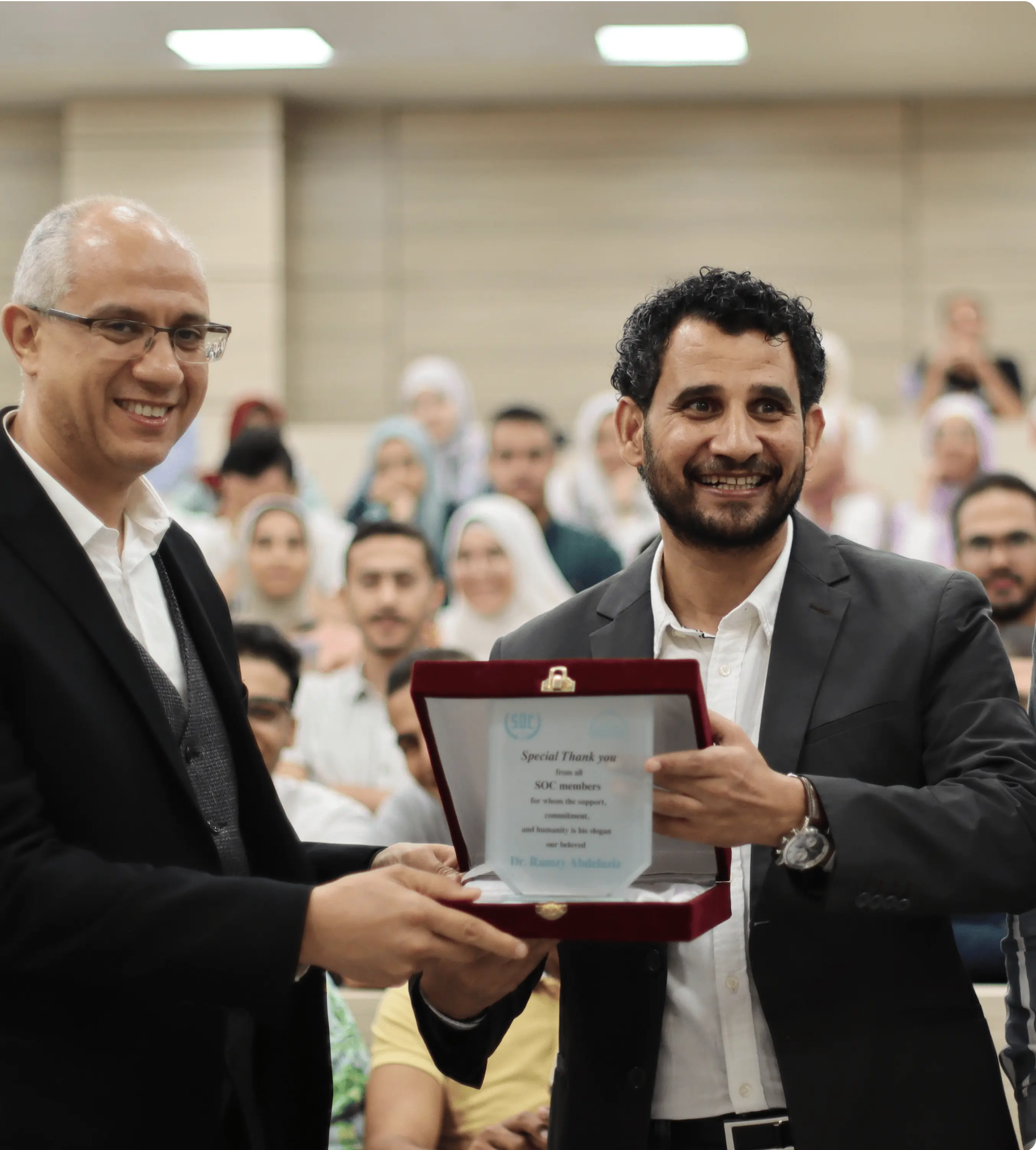 التكريم بجامعة زويل للعلوم والتكنولوجيا مصر